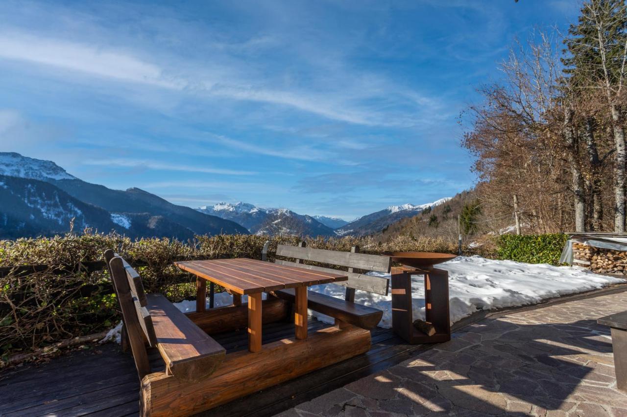 Panoramic House Carnia - Mountain View Apt With Parking And Terraces Villa Ligosullo Exterior photo