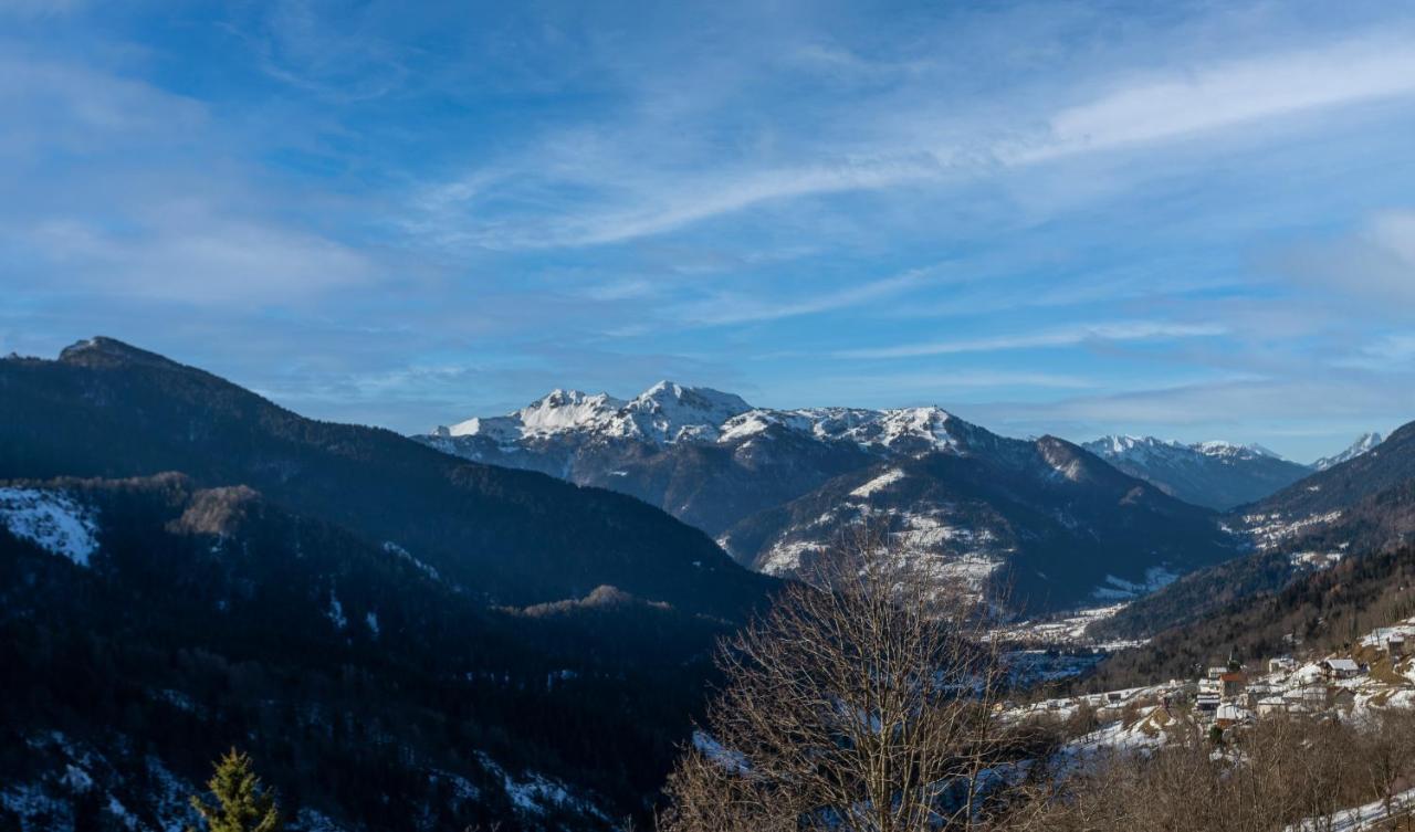Panoramic House Carnia - Mountain View Apt With Parking And Terraces Villa Ligosullo Exterior photo